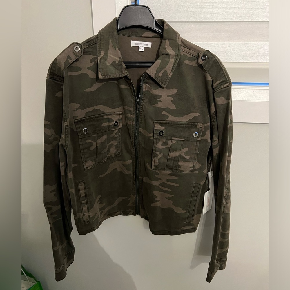 Good American Camo Jacket